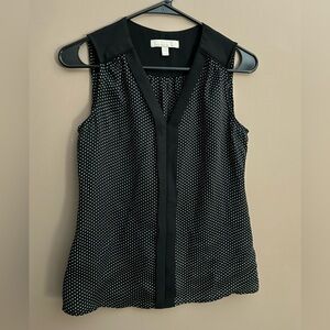 Banana Republic Sheer Polka Dot Tank Blouse